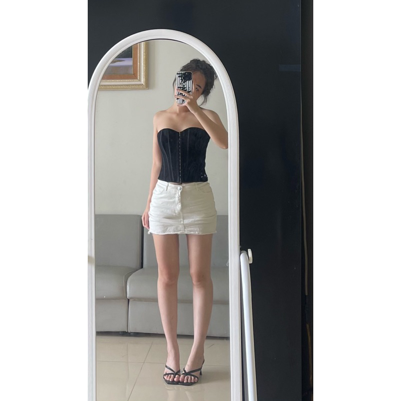 Áo ống corset BLACK SHELL CORSET