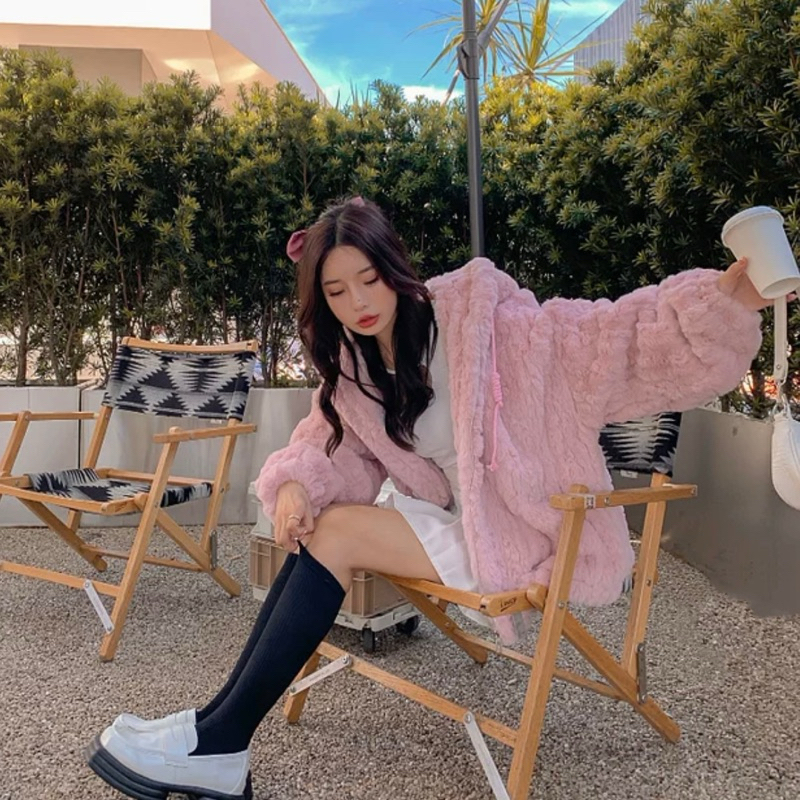 Áo khoác lạnh lông dày áo khoác mùa đông có nón