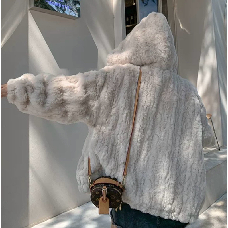 Áo khoác lạnh lông dày áo khoác mùa đông có nón