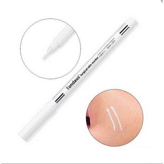 Bút đánh dấu da phẫu thuật,da giả ,học tiêm Filler xóa nhăn bút vô khuẩn kèm thước
