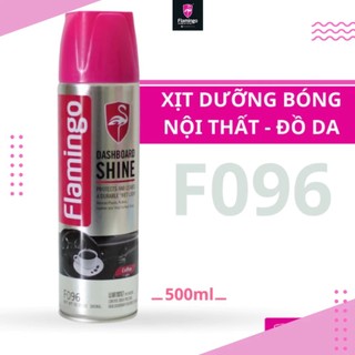 Chai xịt dưỡng bóng đồ da , nội thất ô tô - flamingo dưỡng nội thất ô tô f096 - chai xịt dưỡng da ô tô