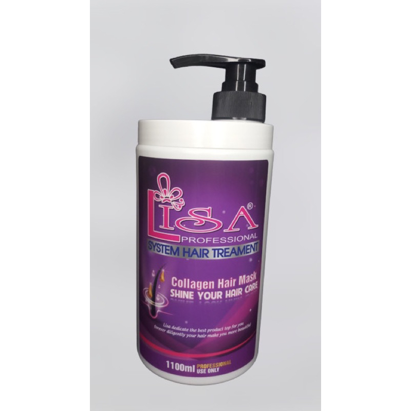 KEM Ủ TÓC  , XẢ TÓC LISA COLAGEN 1100ML Ủ lạnh, xả , hấp nóng .. tóc mềm mượt hương thơm dịu lâu.