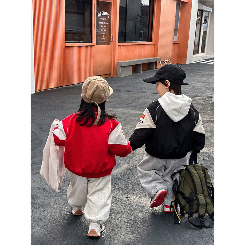 Áo khoác BOMBER cho bé trai, bé gái- Áo khoác gió 2 lớp phong cách hàn quốc, chuẩn hàng QCCC 100%