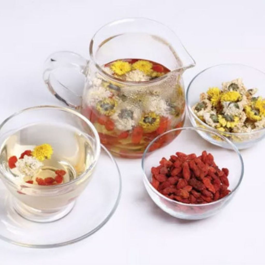 Trà táo đỏ mix hoa cúc, kỳ tử, long nhãn - Vườn Thảo Mộc