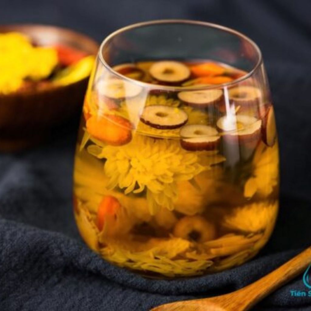 Trà táo đỏ mix hoa cúc, kỳ tử, long nhãn - Vườn Thảo Mộc