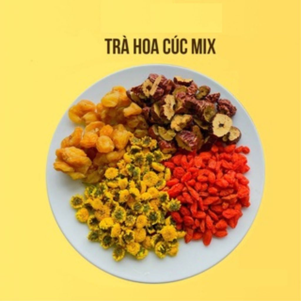 Trà táo đỏ mix hoa cúc, kỳ tử, long nhãn - Vườn Thảo Mộc