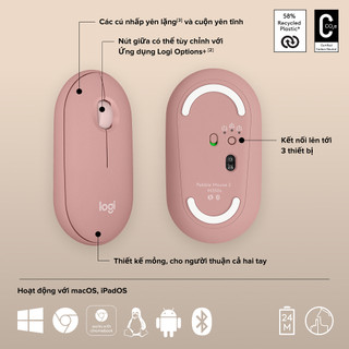 Combo Bàn phím và chuột Bluetooth Logitech K380s + M350s - Easy-Switch, Slient
