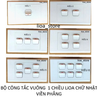 BỘ CÔNG TẮC 1 CHIỀU THÔNG DỤNG -VIỀN PHẲNG.