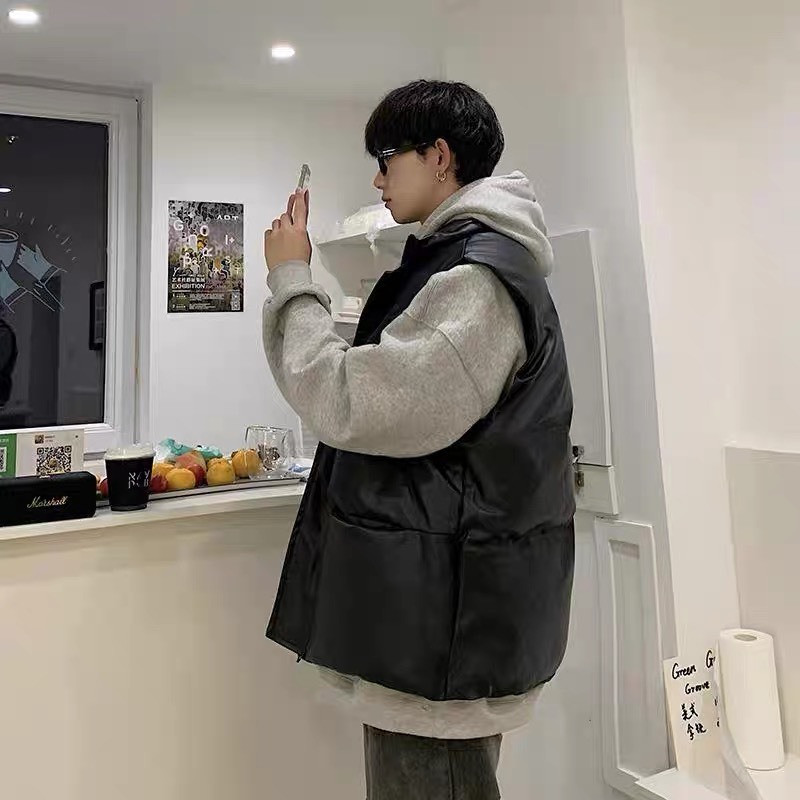 Áo Phao Gi-Le Form Đại Hàn Unisex Hoạ Tiết Trơn Nam Nữ Mặc Đều Được