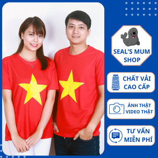 Áo cờ đỏ sao vàng trẻ em và người lớn chất thun cotton thấm hút mồ hôi, nhận in theo yêu cầu - ShopmeSeal