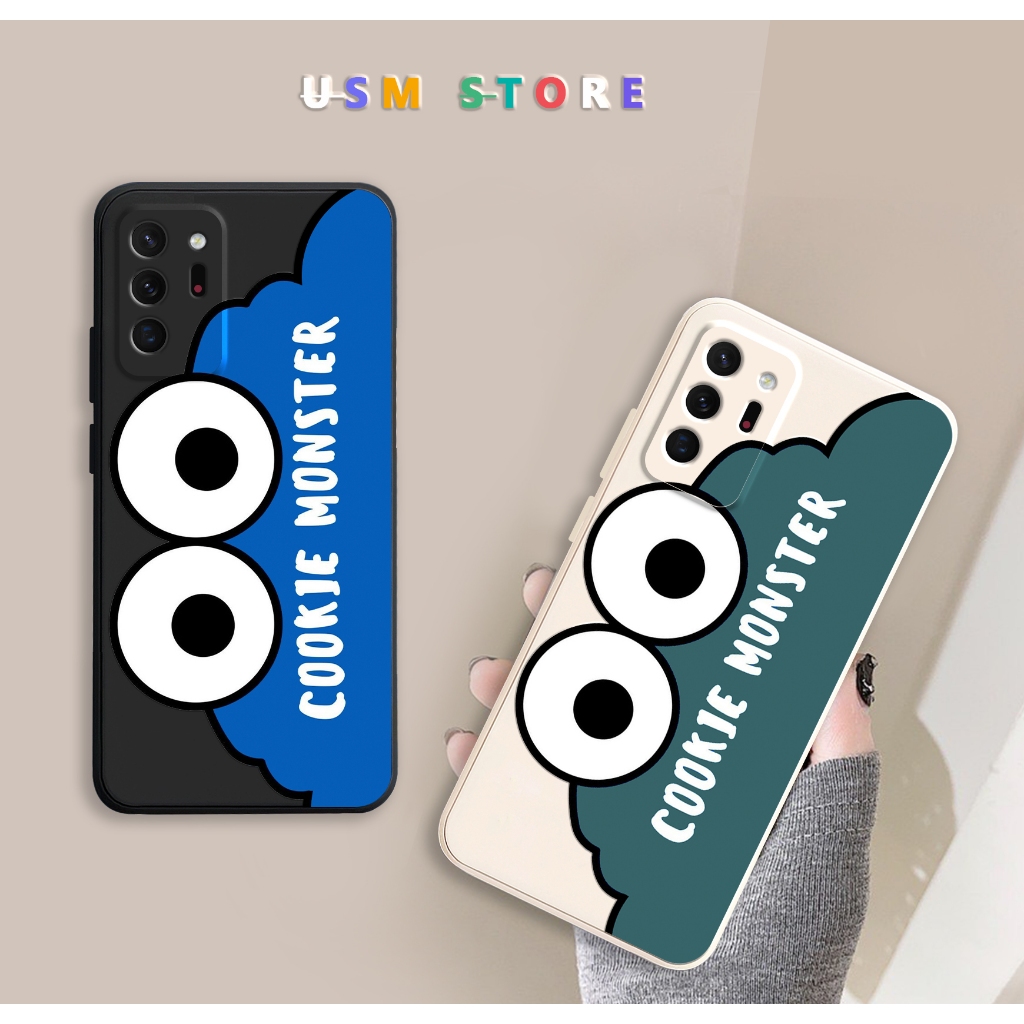 Ốp lưng Samsung Note 20 Ultra, TPU dẻo, Quái Vật Cookie Monster