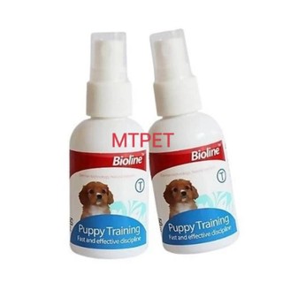 Lọ xịt hướng dẫn chó mèo đi vệ sinh đúng chỗ Bioline Puppy Training 50ml - MTPET