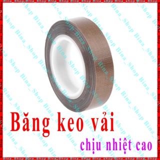  Băng keo vải cách điện chịu nhiệt cao rộng 10mm 20mm 