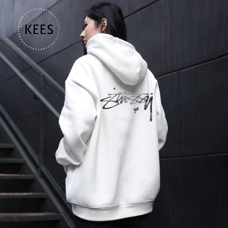 Áo Hoodie Stussy Thủy Ngân Basic Chất Nỉ Bông Cao Cấp Full 2 Lớp