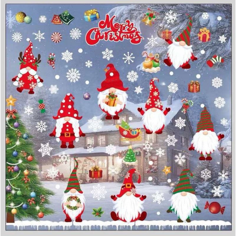Decal Dán Kính Trang Trí Noel, Giáng Sinh 2023 - 1 Tấm