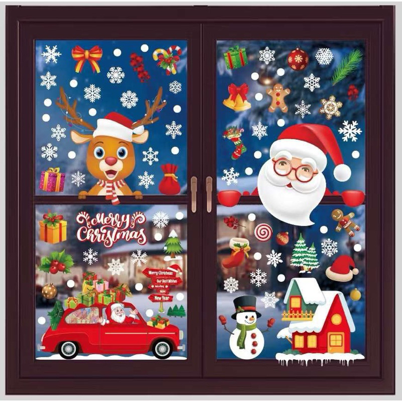 Decal Dán Kính Trang Trí Noel, Giáng Sinh 2023 - 1 Tấm