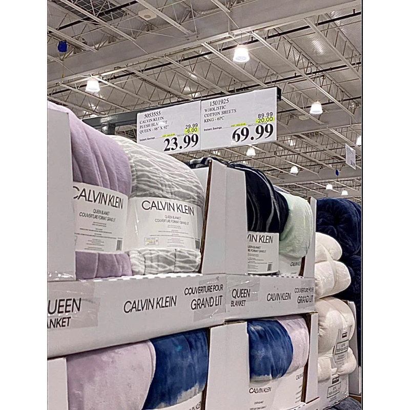 Chăn lông cừu Calvin Klein chính hãng Costco Mỹ