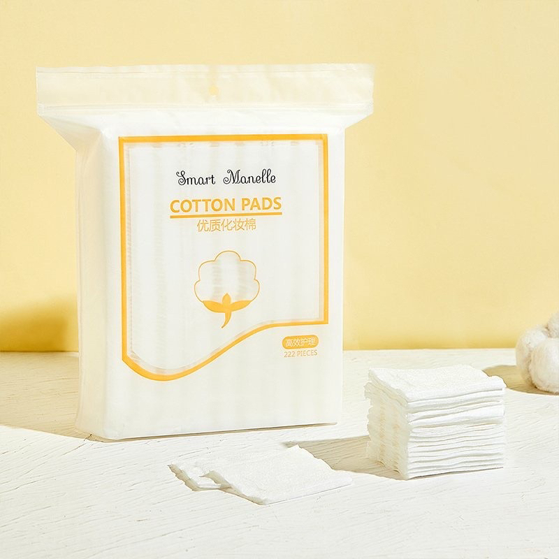 Bông Tẩy Trang 3 Lớp 222 Miếng Cotton Pad Mèo - Siêu Dày, Siêu Mềm Mịn