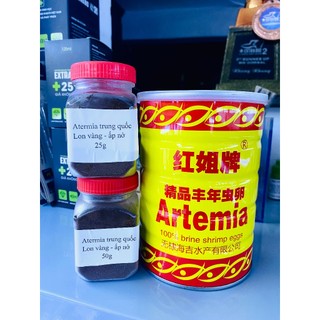 Trứng Artemia ấp nở - lon vàng chiếc lẻ  - thức ăn tốt nhất dành cho cá cảnh