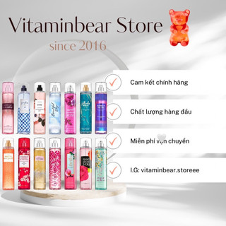 Xịt body mist bath and body works đủ bill