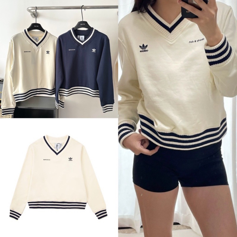 (ảnh thật) Áo sweater tay dài nỉ d as jennie chuẩn hàng 1:1