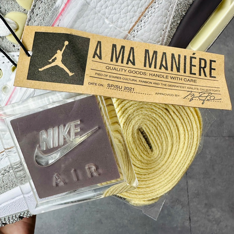 Giày Thể Thao Sneaker Air Jordan 3 Retro SP A Ma Maniére 'Raised By Women' Da Lộn DH3434-110