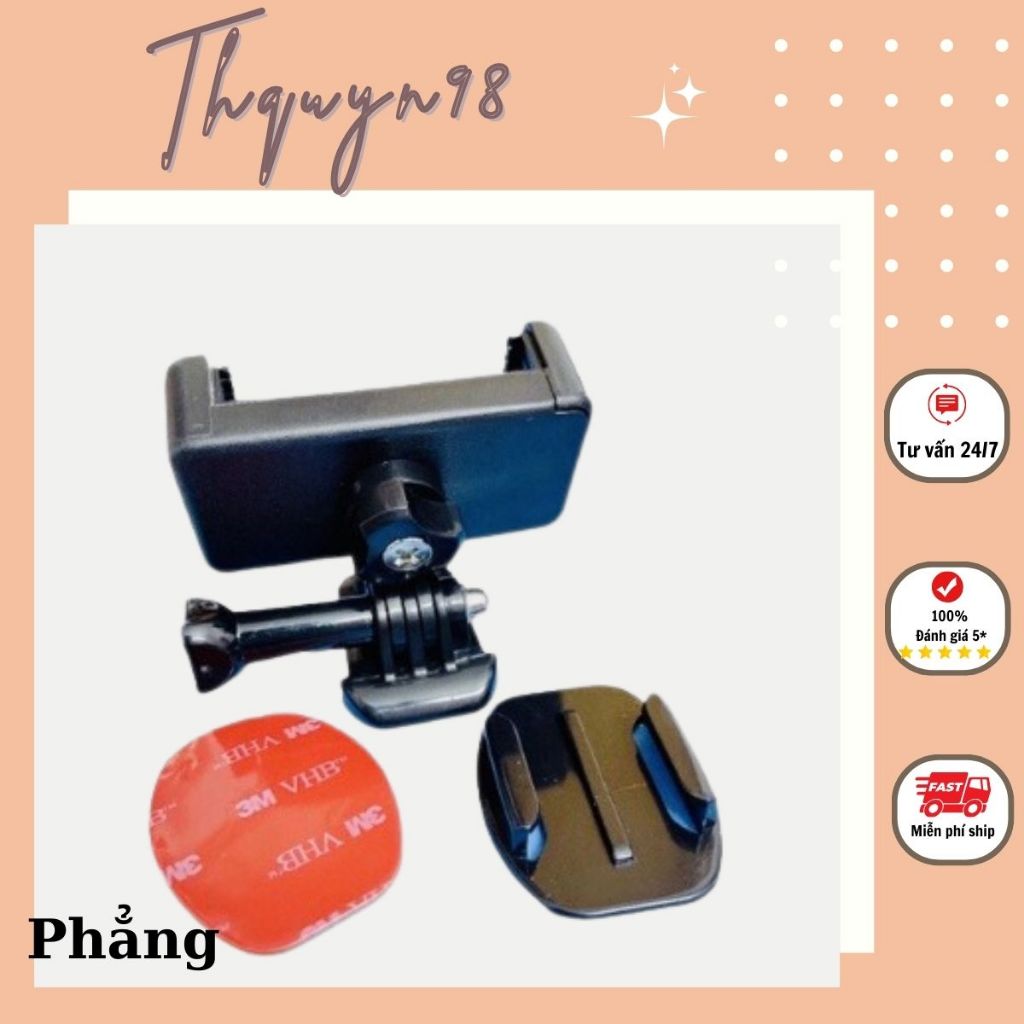 Kẹp điện thoại dán lên mặt đồng hồ xe máy, có đế cài dễ tháo lắp  _Thquyn98