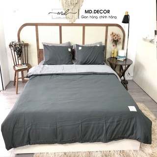 Bộ chăn ga gối Cotton Tici MD.Decor - Bedding trơn màu nhiều kích thước nệm M4,M6,M8