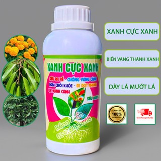 Phân bón xanh cực xanh mướt lá dày lá bung chồi đẻ nhánh mập đọt cực nhanh XCXKP500