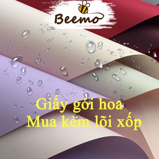 Set 5 tờ giấy gói hoa 2 màu bóng mờ chống nước