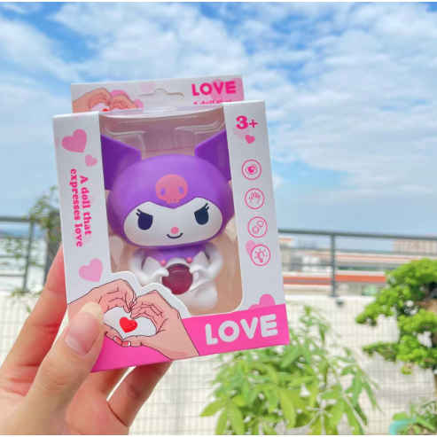 Mèo Kuromi Xinh Xắn Hình Trái Tim Phát Sáng Dễ Thương Biết Nói I Love You Món Quà Sinh Nhật Decor Siêu Đẹp