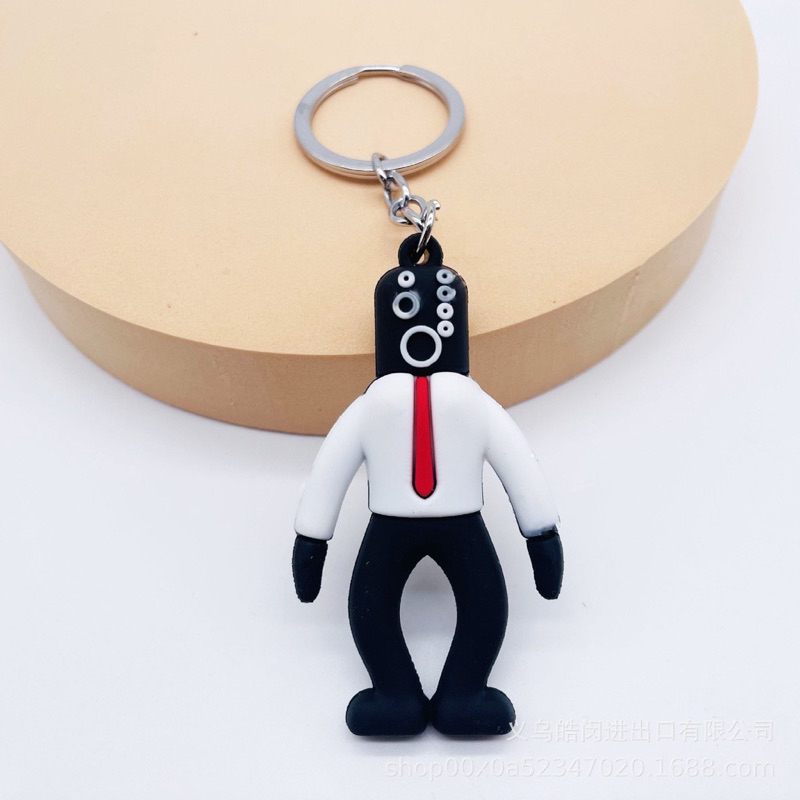 Móc Khoá Skibidi Toilet Nhựa Dẻo Dễ Thương