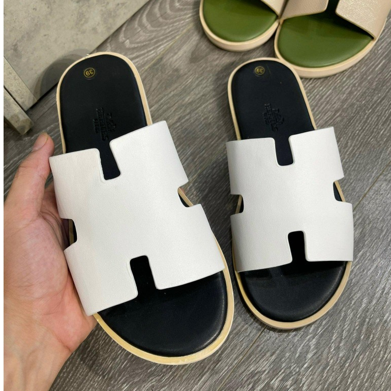 Dép HM Đế Gỗ Quai Vàng Hàng CaO Cấp Thời TRANG Luxury