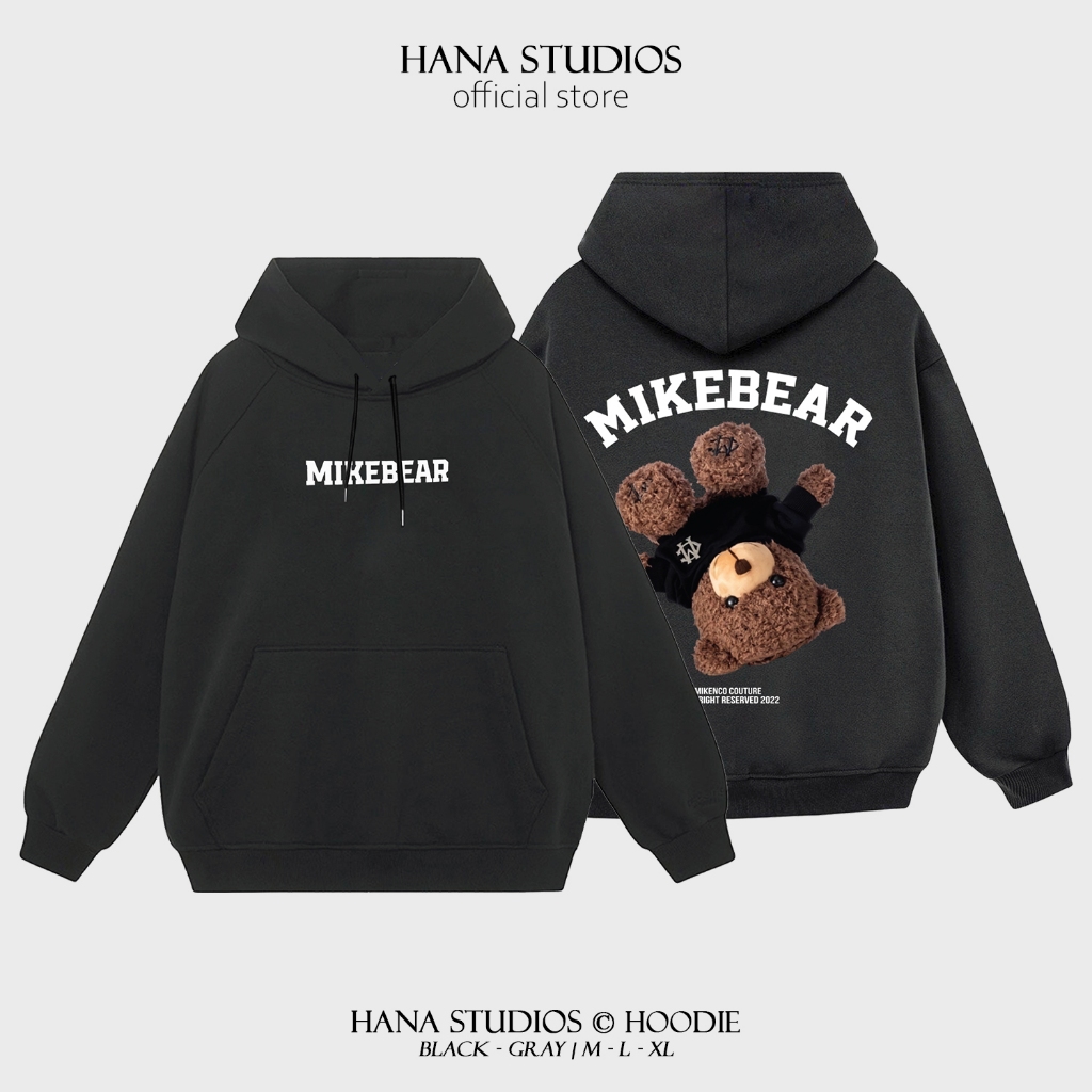 Áo Hoodie Nam Nữ Form Mũ Rộng Nỉ Bông Cotton Unisex, Áo Khoác Hana Basic Tee Oversize Trend Thu Đông 2023 - Mikebear
