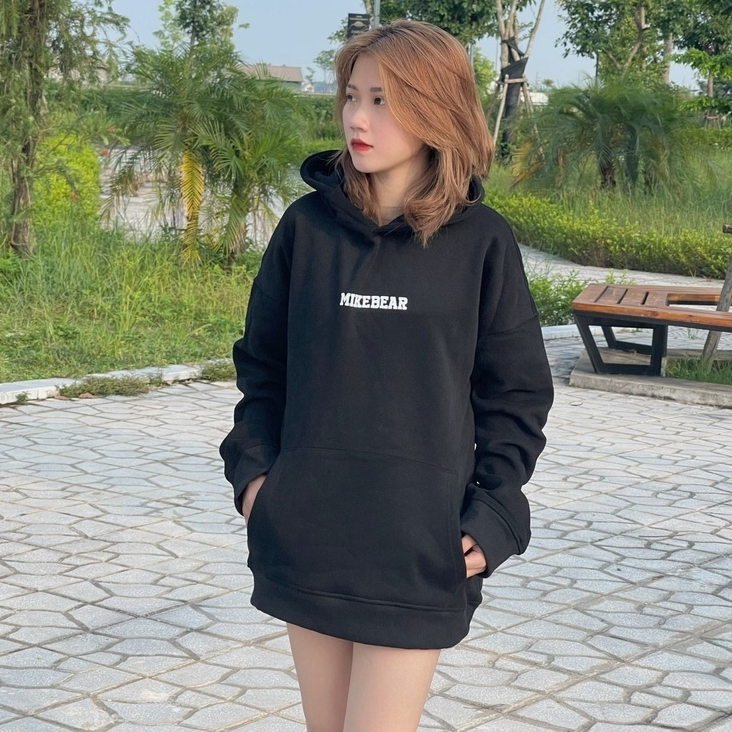 Áo Hoodie Nam Nữ Form Mũ Rộng Nỉ Bông Cotton Unisex, Áo Khoác Hana Basic Tee Oversize Trend Thu Đông 2023 - Mikebear