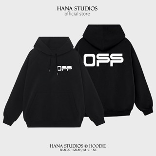 Áo Hoodie Nam Nữ Form Mũ Rộng Nỉ Bông Cotton Unisex, Áo Khoác Hana Basic Tee Oversize Trend Thu Đông 2023 - White Off