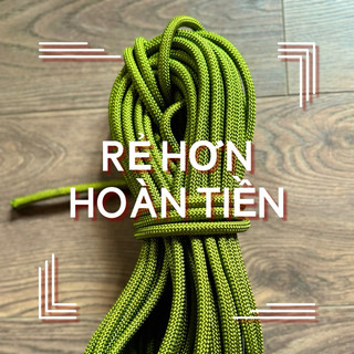 Dây dù xanh tròn bóng nặng 5mm 6mm 7mm 8mm bó 700gram 1kg