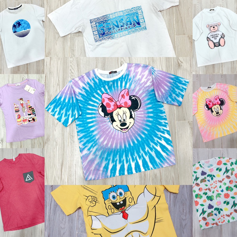 🎀🎀 Áo Thun Mỹ Cotton 💯 Kiểu Dáng Unisex Nhiều Mẫu Còn Nguyên Tag Dành Cho Nam Nữ