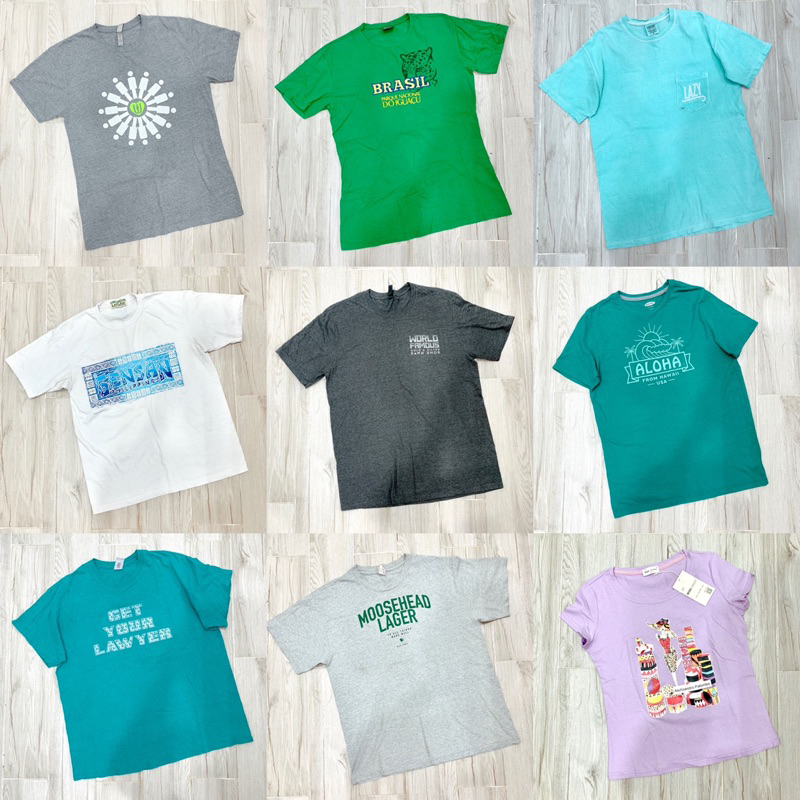 🎀🎀 Áo Thun Mỹ Cotton 💯 Kiểu Dáng Unisex Nhiều Mẫu Còn Nguyên Tag Dành Cho Nam Nữ