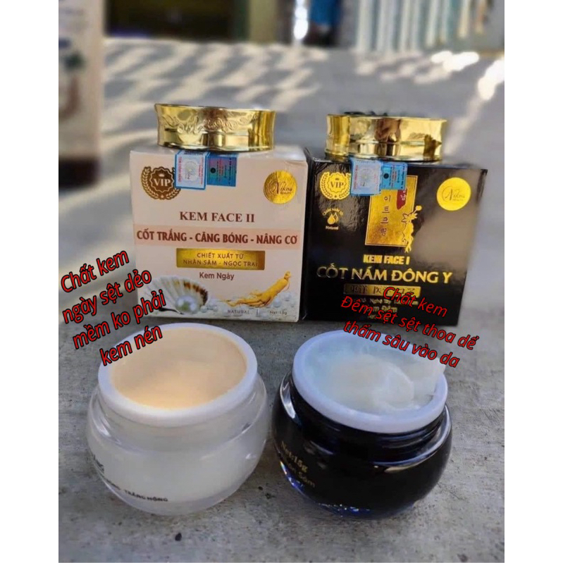 Combo Kem Face Cốt Nám Đông Y Nikos Chính Hãng- Kem Face Nikos Cốt Trắng Căng Bóng Nâng Cơ