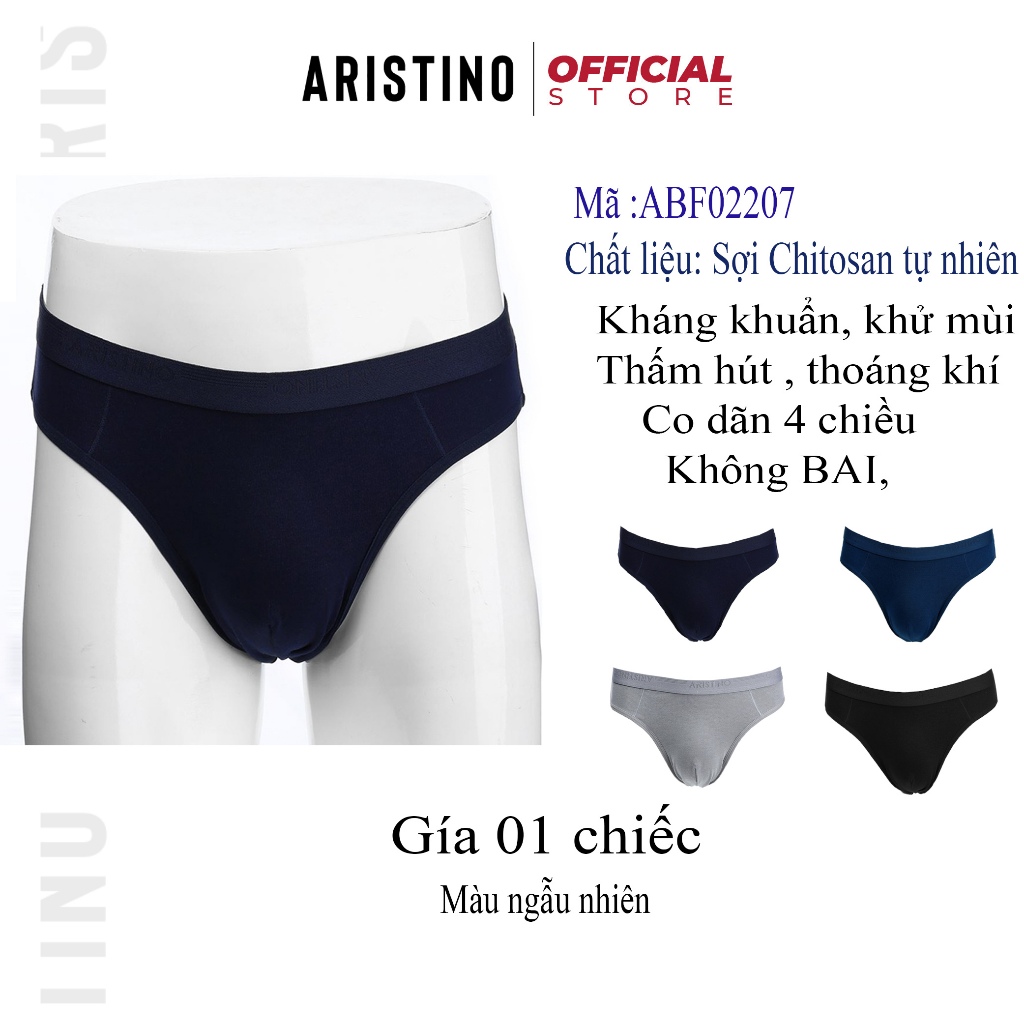Quần lót nam tam giác ARISTINO ABF022  briefs sợi cotton chitosan cao cấp thoáng mát thấm hút co dãn kháng khuẩn khử mùi