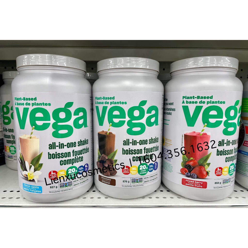 Protein thực vật hoàn chỉnh Vega All-in-One Shake- made in Canada