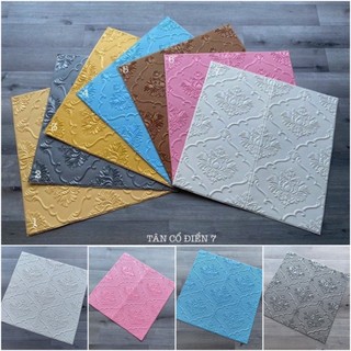 XỐP DÁN TƯỜNG TÂN CỔ ĐIỂN 70x70cm dán tường, dán trần sang trọng