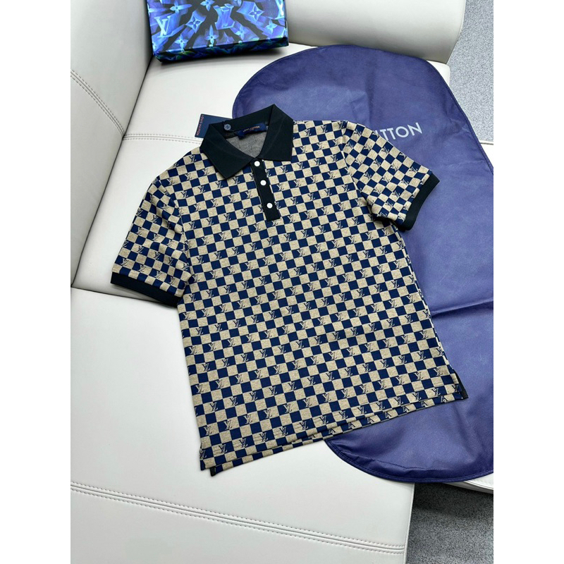 Áo POLO eo vì vải dệt hoạ tiết chìm bản SUPPER hàng QC cao cấp