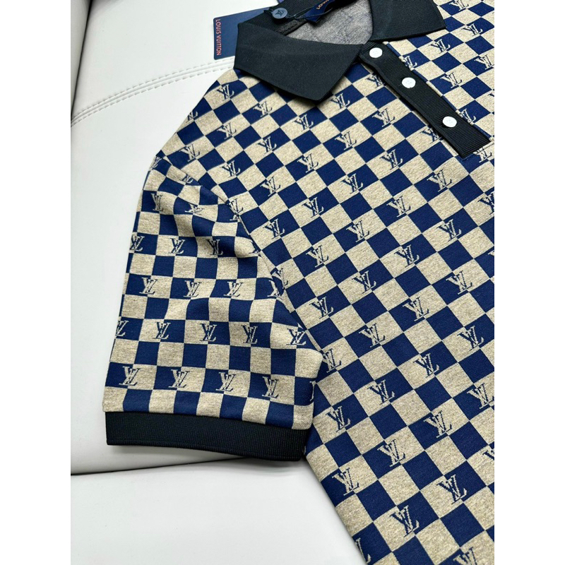 Áo POLO eo vì vải dệt hoạ tiết chìm bản SUPPER hàng QC cao cấp