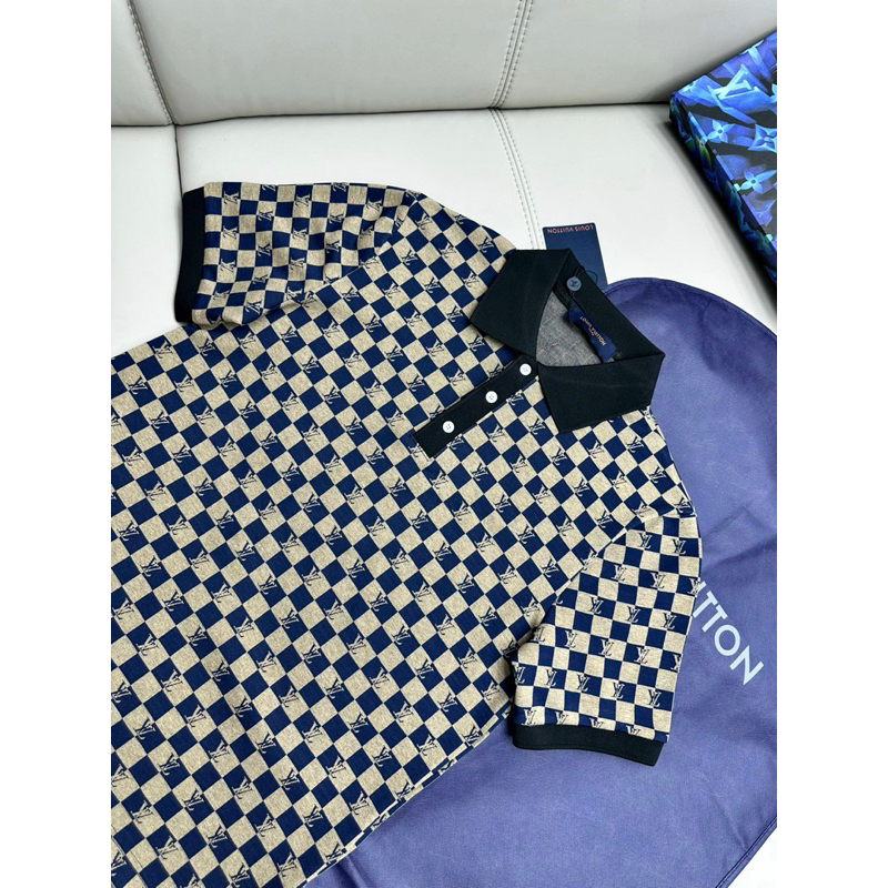 Áo POLO eo vì vải dệt hoạ tiết chìm bản SUPPER hàng QC cao cấp