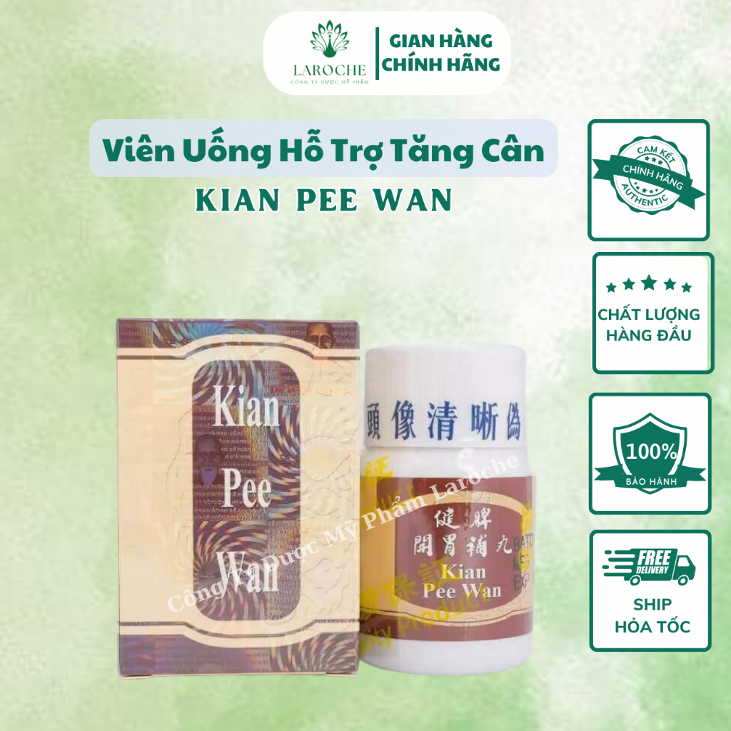 Viên Uống Tăng Cân Kian Pee Wan Chứa Whey Protein Bổ Sung Dinh Dưỡng Ăn Ngon Ngủ Ngon Chính Hãng Malaysia Hộp 50g