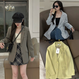 Áo khoác blazer boiling form suông phong cách hàn BL29