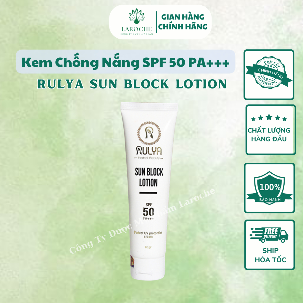 Kem Chống Nắng Cao Cấp RULYA SUN BLOCK LOTION SPF 50 PA +++