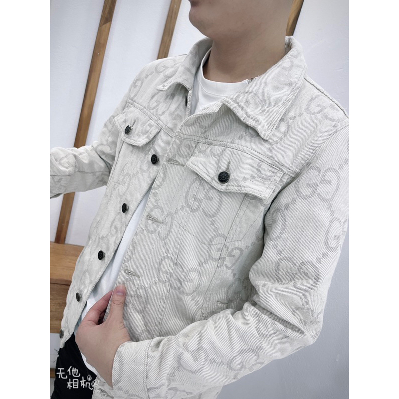 Áo khoác nam nữ G.G vải bò thô gai bản SUPPER hàng QC cao cấp